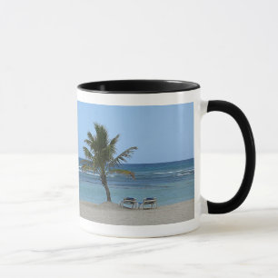 Palme auf dem Strand Tasse