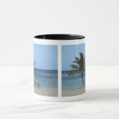 Palme auf dem Strand Tasse (Zentrum)