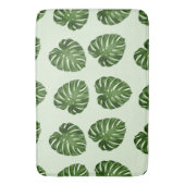 Palme-Blätter, Grüne Blätter, tropisches Muster Badematte (Vorderseite Vertikal)
