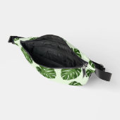 Palme-Blätter, Grüne Blätter, tropisches Muster Bauchtasche (Offen)