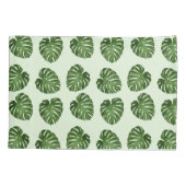 Palme-Blätter, Grüne Blätter, tropisches Muster Kissenbezug (Rückseite)