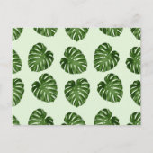 Palme-Blätter, Grüne Blätter, tropisches Muster Postkarte (Vorderseite)