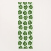 Palme-Blätter, Grüne Blätter, tropisches Muster Yogamatte (Rückseite)