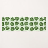 Palme-Blätter, Grüne Blätter, tropisches Muster Yogamatte (Vorderseite (Horizontal))