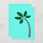 Palme Dankeskarte (Vorne/Hinten)