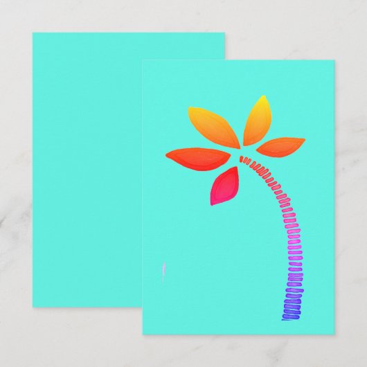 Palme Dankeskarte (Vorne/Hinten)