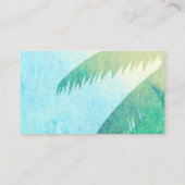 Palme der Visitenkarten-Vorlage für tropische Kuns Visitenkarte (Rückseite)