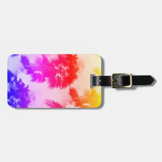 Palme-Gepäckanhänger Gepäckanhänger (Vorderseite horizontal)