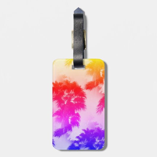 Palme-Gepäckanhänger Gepäckanhänger (Rückseite vertikal)