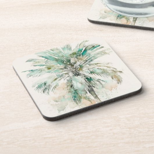 Palme Getränkeuntersetzer (Linke Seite)