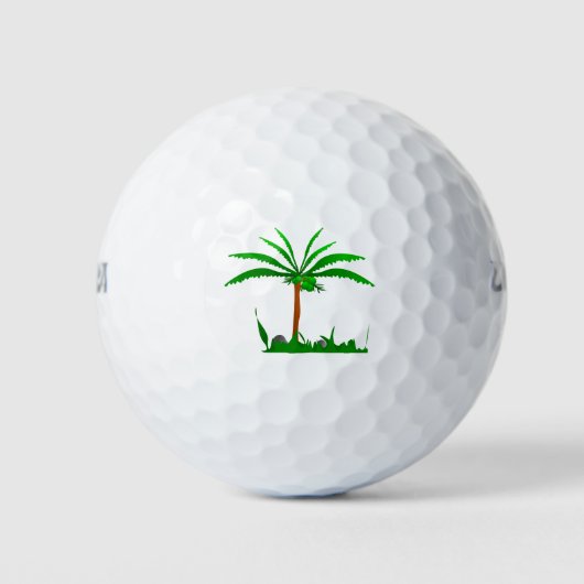 Palme Golfball (Vorderseite)