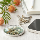 Palme Haeckel Schlüsselanhänger (Seite)