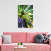 Palme im Abend Leinwanddruck (Insitu (Wohnzimmer))