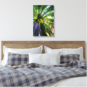 Palme im Abend Leinwanddruck (Insitu (Schlafzimmer))