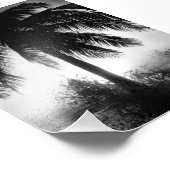 Palme im Sturm Fotodruck (Ecke)