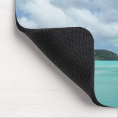 Palme in Bora Bora Lagune mousepad (Ecke)