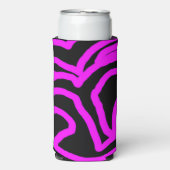 Palme in rosa Cooler Selters Dosenkühler (Seltzer Vorderseite)