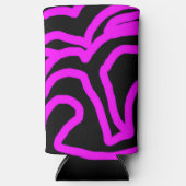 Palme in rosa Cooler Selters Dosenkühler (Vorderseite)