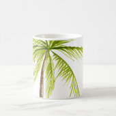 Palme-Insel-Strand-Monogramm Kaffeetasse (Mittel)