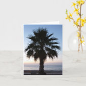 Palme-Karte Karte (Gelbe Blume)