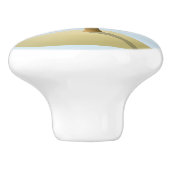 Palme-Kokosnuss-tropischer Strand-Fach-Zug-Griff Keramikknauf (Seitenansicht)