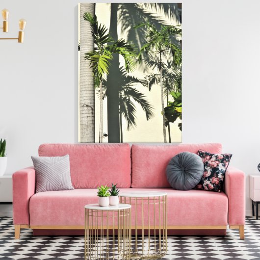Palme Leinwanddruck (Insitu (Wohnzimmer))