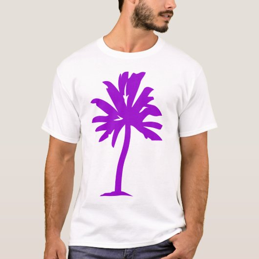 Palme - lila T-Shirt (Vorderseite)