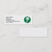 Palme Mini Visitenkarte (Vorne/Hinten)