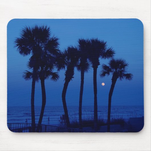 Palme-Mond Mousepad Daytona Beach FL tropischer (Vorne)