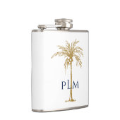 Palme mongram Artistic Golden Palm Tree Flachmann (Rechts)