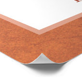 Palme, Pampas Terracotta Hochzeit Poster (Ecke)