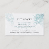 Palme plus Visitenkarten Visitenkarte (Rückseite)