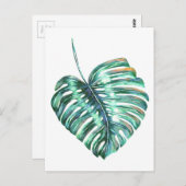 Palme Postkarte (Vorne/Hinten)