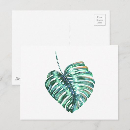 Palme Postkarte (Vorne/Hinten)