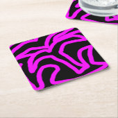 Palme Rechteckiger Pappuntersetzer (angewinkelt)