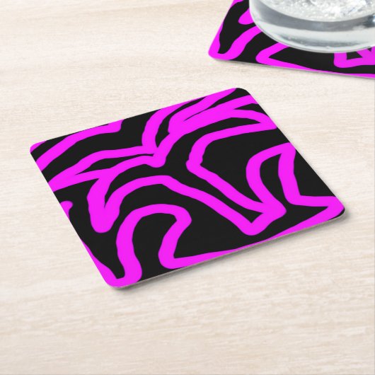 Palme Rechteckiger Pappuntersetzer (angewinkelt)