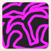 Palme Rechteckiger Pappuntersetzer (Vorderseite)