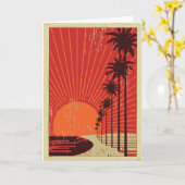 Palme-Reihe Karte (Gelbe Blume)