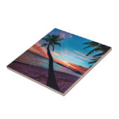 Palme-Sandy-Strand-tropische Paradies-Insel Fliese (Seite)