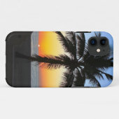 Palme-Silhouette-Ozean-Sonnenuntergang iPhone 5 Case-Mate iPhone Hülle (Rückseite (Horizontal))