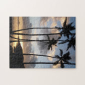 Palme-Silhouetten in Hawaii Puzzle (Horizontal)