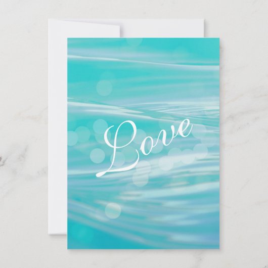 Palme-Strand-Hochzeit in Urlaubsorts-Einladungen Einladung (Rückseite)