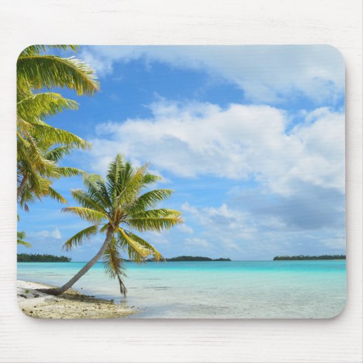 Palme-Strand mousepad (Vorne)