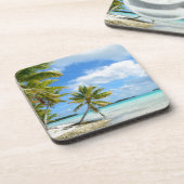 Palme-Strand-Untersetzer Untersetzer (Linke Seite)