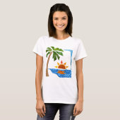 Palme, Sun u. Meer T-Shirt (Vorne ganz)