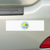 Palme, Sun und Strand Autoaufkleber (Auf Auto)