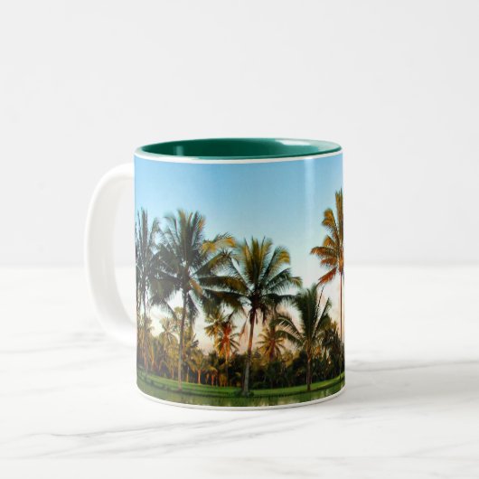 Palme-Tasse Zweifarbige Tasse (Vorderseite Links)