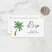 Palme Tree 2SM UAWG Tropical Hawaiian Mitteilungskarte (Vorderseite/Rückseite Beispiel)