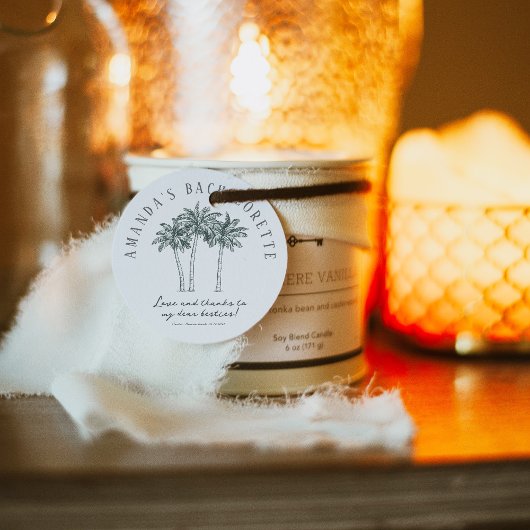 Palme Tree Bachelorette Geschenkanhänger