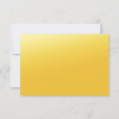 Palme Tree Golden UAWG RSVP Karte (Rückseite)